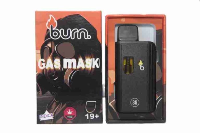 *New* Burn Disposable Vape Pen– Gas Mask ~ Indica (3 grams!!)