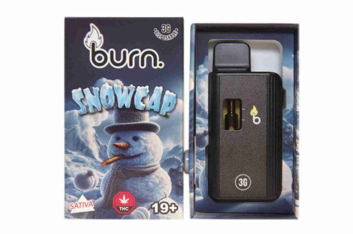 *New* Burn Disposable Vape Pen– Snow Cap ~ Sativa (3 grams!!)