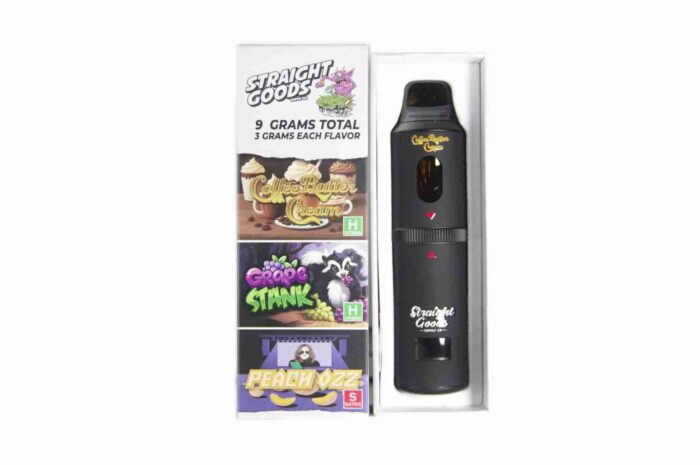 New Straight Good Triple Chamber Vape ~ ( Coffee Butter Cream 3 Grams + Grape Stank 3 Grams + Peach Ozz 3 Grams) $150 each