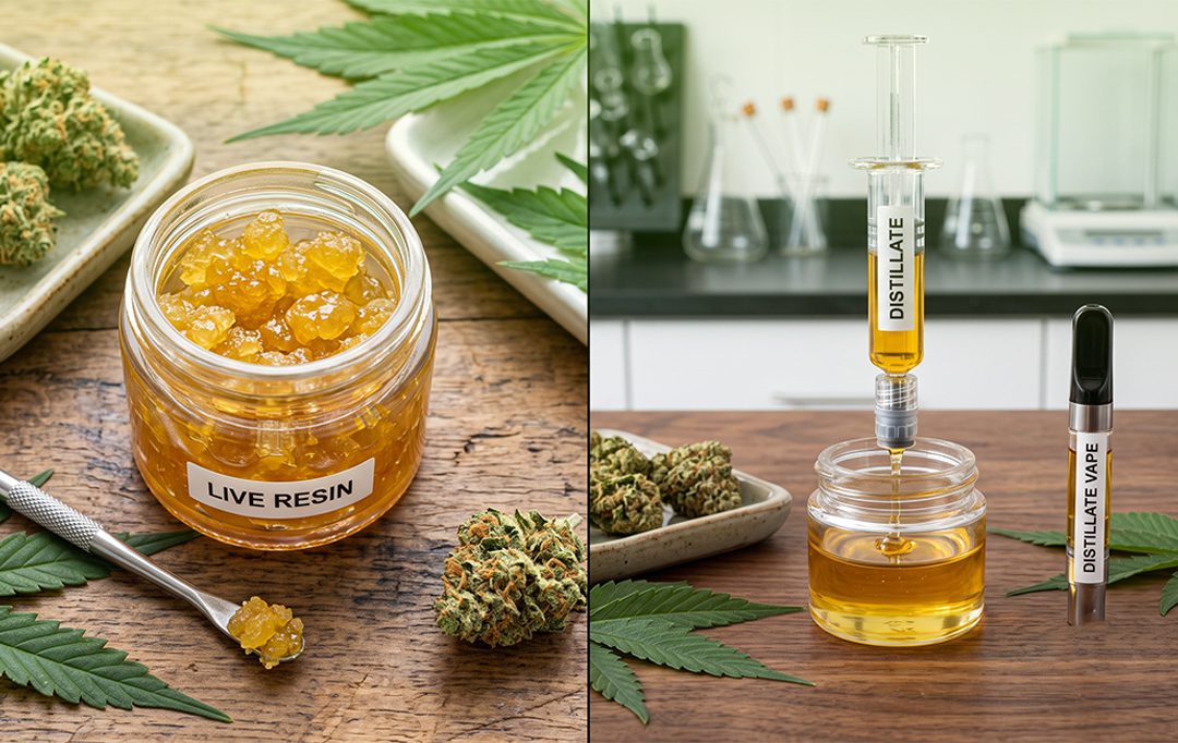 live resin vs distillate